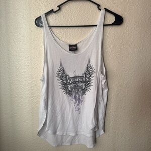 Harley-Davidson White Tank with Black Winged Sturgis Graphic